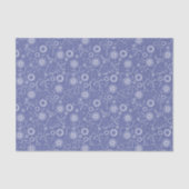 geïnspireerd blauw en wit bloemenweefselpapier tissuepapier (Voorkant)