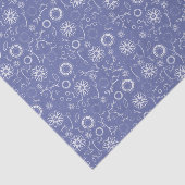 geïnspireerd blauw en wit bloemenweefselpapier tissuepapier (Detail)