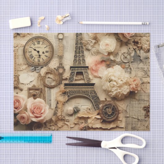  geïnspireerd bloemeneiffeltoren tissuepapier (Craft)