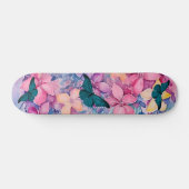 geïnspireerd bloemenontwerp & vlinders persoonlijk skateboard (Horizontaal)