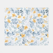  geïnspireerd bloemmotief fleece deken (Voorkant (Horizontaal))