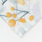  geïnspireerd bloemmotief fleece deken (Hoek)