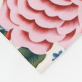 geïnspireerd bloemmotief fleece deken (Hoek)