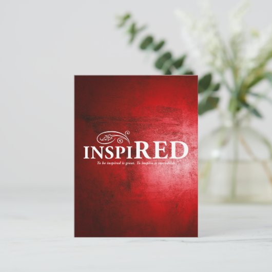 Geïnspireerd Briefkaart (Staand voorkant)