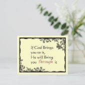  geïnspireerd Briefkaart (Staand voorkant)