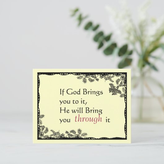 geïnspireerd Briefkaart (Staand voorkant)