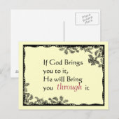  geïnspireerd Briefkaart (Voorkant / Achterkant)