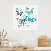 Geïnspireerd buterflies poster (Keuken)