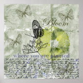 Geïnspireerd Butterfly Bloom Poster (Voorkant)