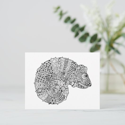 Geïnspireerd Chameleon 2 Briefkaart (Staand voorkant)