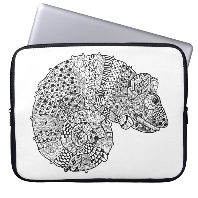 Geïnspireerd Chameleon 2 Laptop Sleeve (Voorkant)
