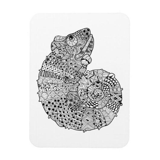 Geïnspireerd Chameleon 2 Magneet (Verticaal)