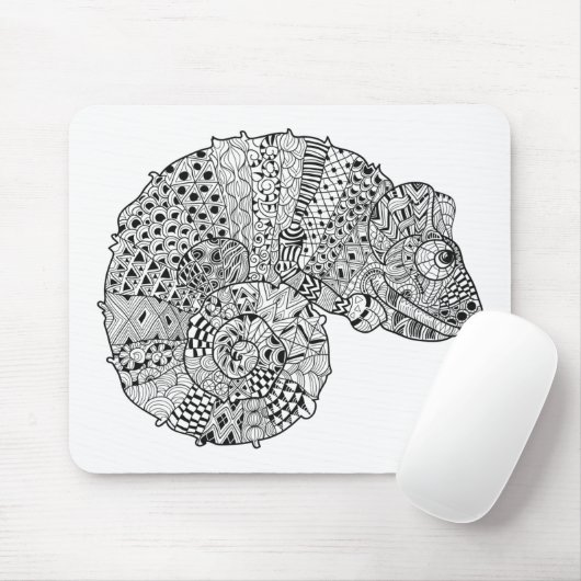 Geïnspireerd Chameleon 2 Muismat (Met muis)