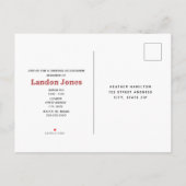  geïnspireerd circus verjaardag uitnodiging briefkaart (Achterkant)