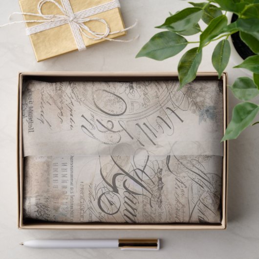 geïnspireerd decoupage bloemenweefsel papier (Geschenk)