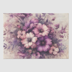  geïnspireerd decoupage bloemenweefsel papier