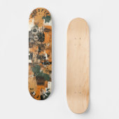 Geïnspireerd door Abstracte mechanische kunst Persoonlijk Skateboard (Voorkant)