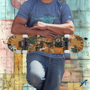 Geïnspireerd door Abstracte mechanische kunst Persoonlijk Skateboard