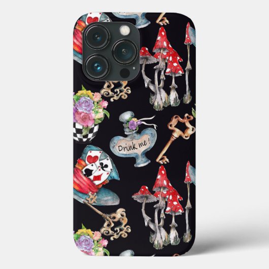 Geïnspireerd door Alice in Wonderland iPhone Case (Achterkant)