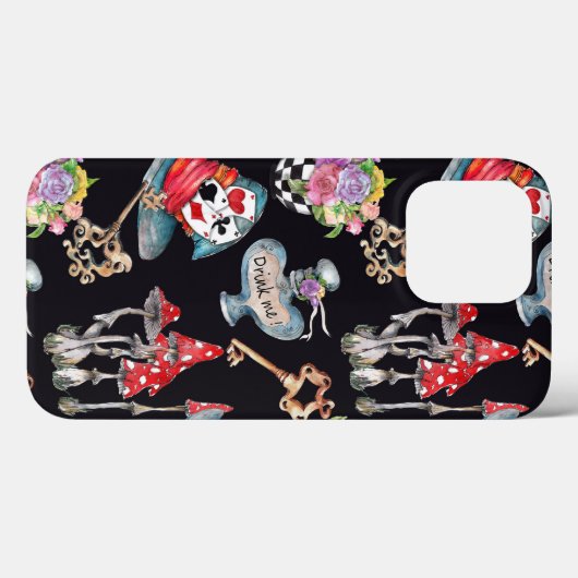 Geïnspireerd door Alice in Wonderland iPhone Case (Achterkant (horizontaal))