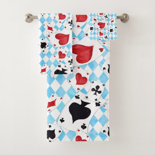 Geïnspireerd door Alice in Wonderland Towel Set Bad Handdoek (Insitu)