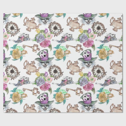 Geïnspireerd door Alice in Wonderland Wrapping Pap Cadeaupapier (Vlak)