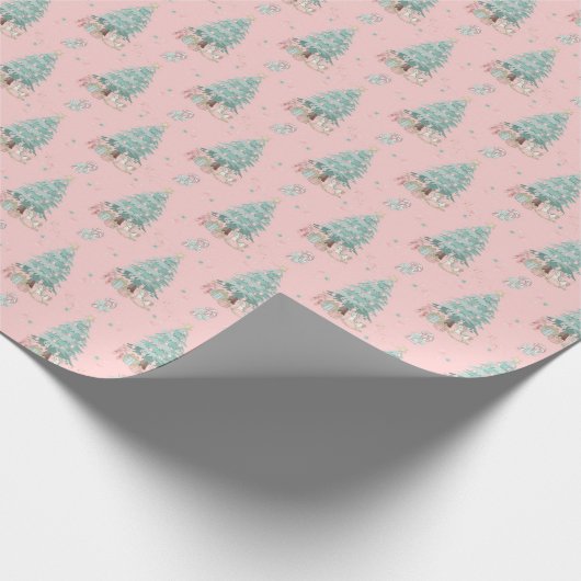 Geïnspireerd door bont kerstpapier cadeaupapier (Hoek)