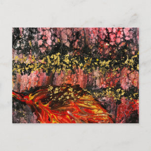 Geïnspireerd door California's Fires, Redwood bran Feestdagenkaart