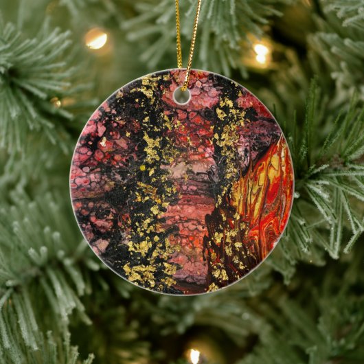 Geïnspireerd door Californische brandhaarden Keramisch Ornament (Boom)