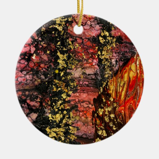 Geïnspireerd door Californische brandhaarden Keramisch Ornament (Voorkant)