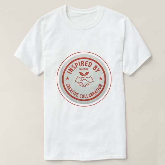 Geïnspireerd door creatieve samenwerking  t-shirt (Design voorkant)