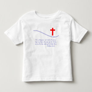 Geïnspireerd door de Christenvlag Kinder Shirts