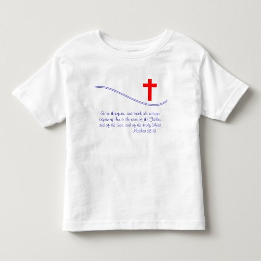 Geïnspireerd door de Christenvlag Kinder Shirts (Voorkant)
