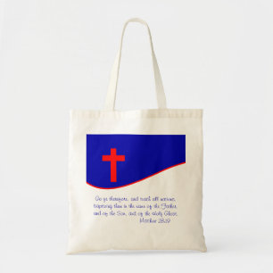 Geïnspireerd door de Christenvlag Tote Bag