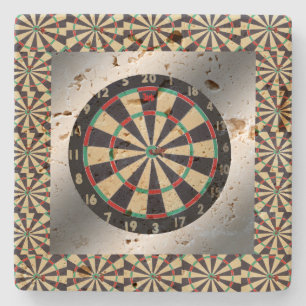 Geïnspireerd door de Darts van het spel, Stenen Onderzetter