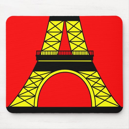 Geïnspireerd door de Eiffeltoren Muismat (Voorkant)