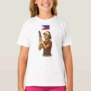 Geïnspireerd door de Filipijnse tennisster Alex Ea T-shirt