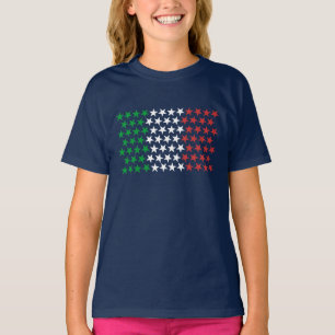 Geïnspireerd door de Italiaanse vlag. Stars Editio T-shirt