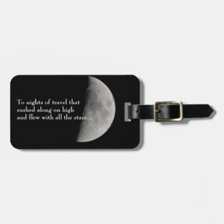 Geïnspireerd door de maan en Rilke Bagagelabel