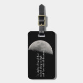 Geïnspireerd door de maan en Rilke Bagagelabel (Voorkant verticaal)