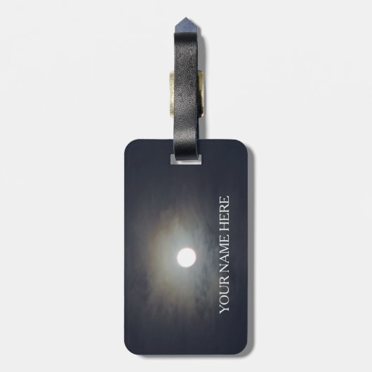 Geïnspireerd door de maan en Rilke Bagagelabel (Achterkant verticaal)