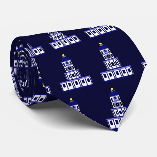 Geïnspireerd door de oude stadsklok, Halifax Stropdas (Opgerold)