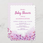 Geïnspireerd door de uitnodiging van het Baby show (Voorkant / Achterkant)