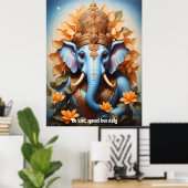 Geïnspireerd door Heer Ganesha Poster (Thuiskantoor)