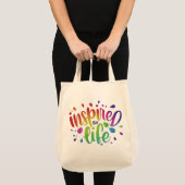 Geïnspireerd door het leven - Canvas tas (Voorkant (product))