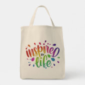 Geïnspireerd door het leven - Canvas tas (Achterkant)