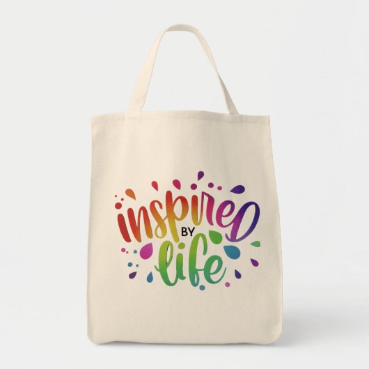Geïnspireerd door het leven - Canvas tas (Voorkant)