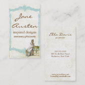 Geïnspireerd door Jane Austen Unieke Visitekaartje (Voorkant / Achterkant)