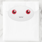 Geïnspireerd door Kyubey Ovale Sticker (Tas)