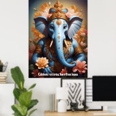 Geïnspireerd door Lord Ganesha Poster (Thuiskantoor)